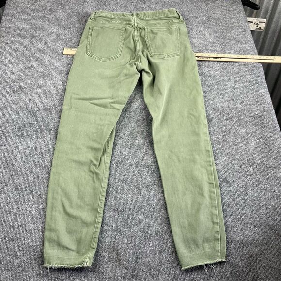 BANANA REPUBLIC mid rise Skinny Jeans army green GARDEN GIRL! - Picture 8 of 10